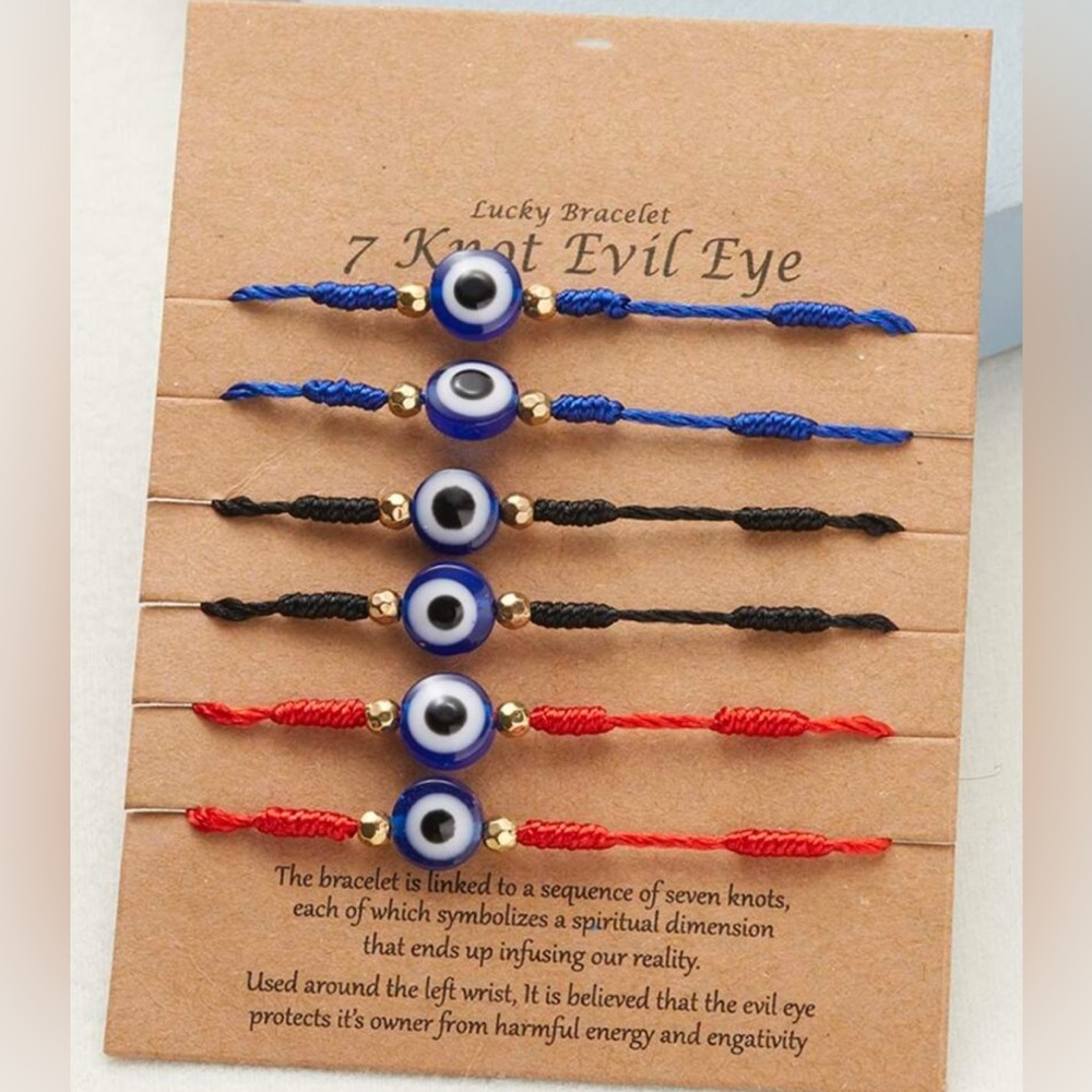7 Knot Evil Eye Beaded Bracelets #284